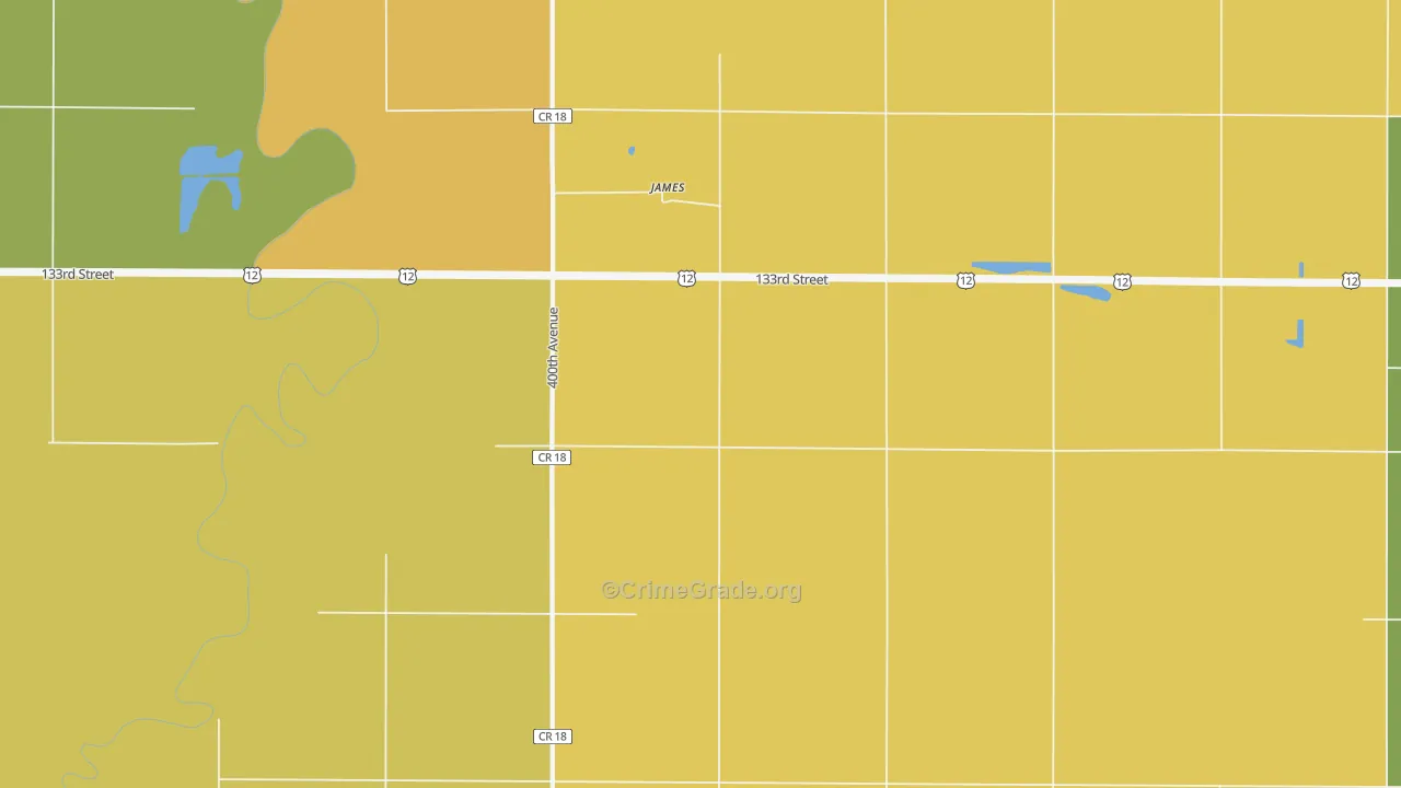 James, SD Map of Burglary Rates