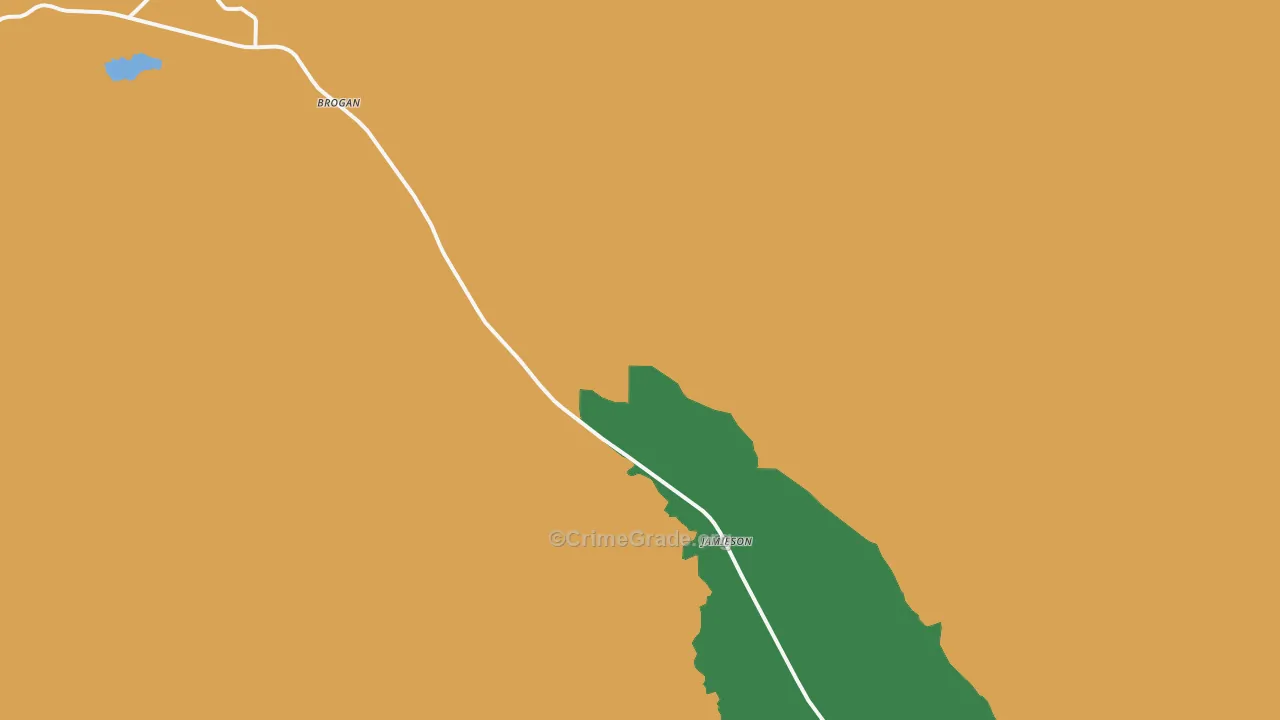 Jamieson, OR Map of Burglary Rates