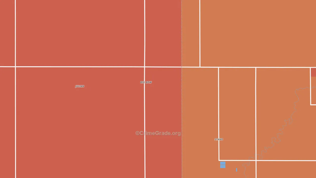 Johnson, KS Map of Burglary Rates