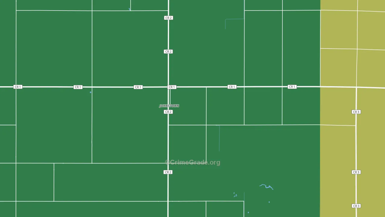 Johnstown, ND Map of Burglary Rates