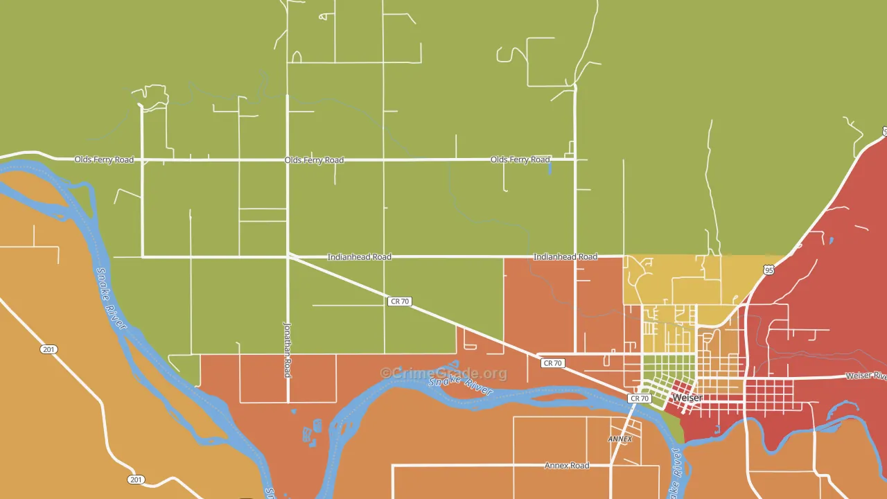 Jonathan, ID Map of Burglary Rates