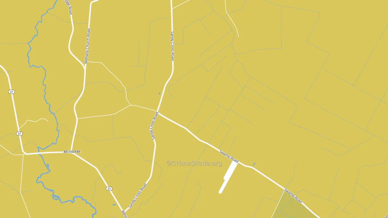 Joppa, NC Map of Burglary Rates
