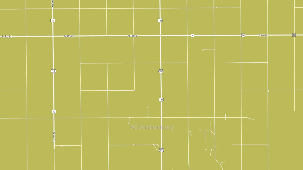 Joy, KS Map of Burglary Rates