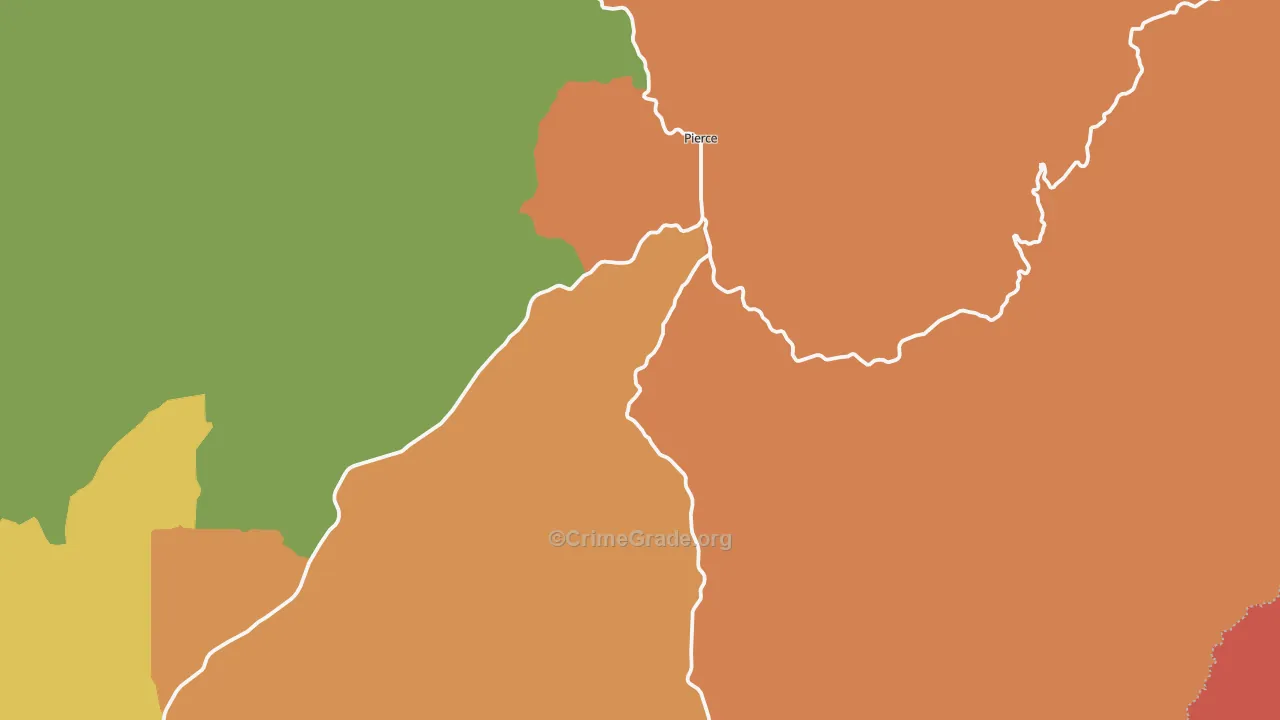 Judge Town, ID Map of Burglary Rates