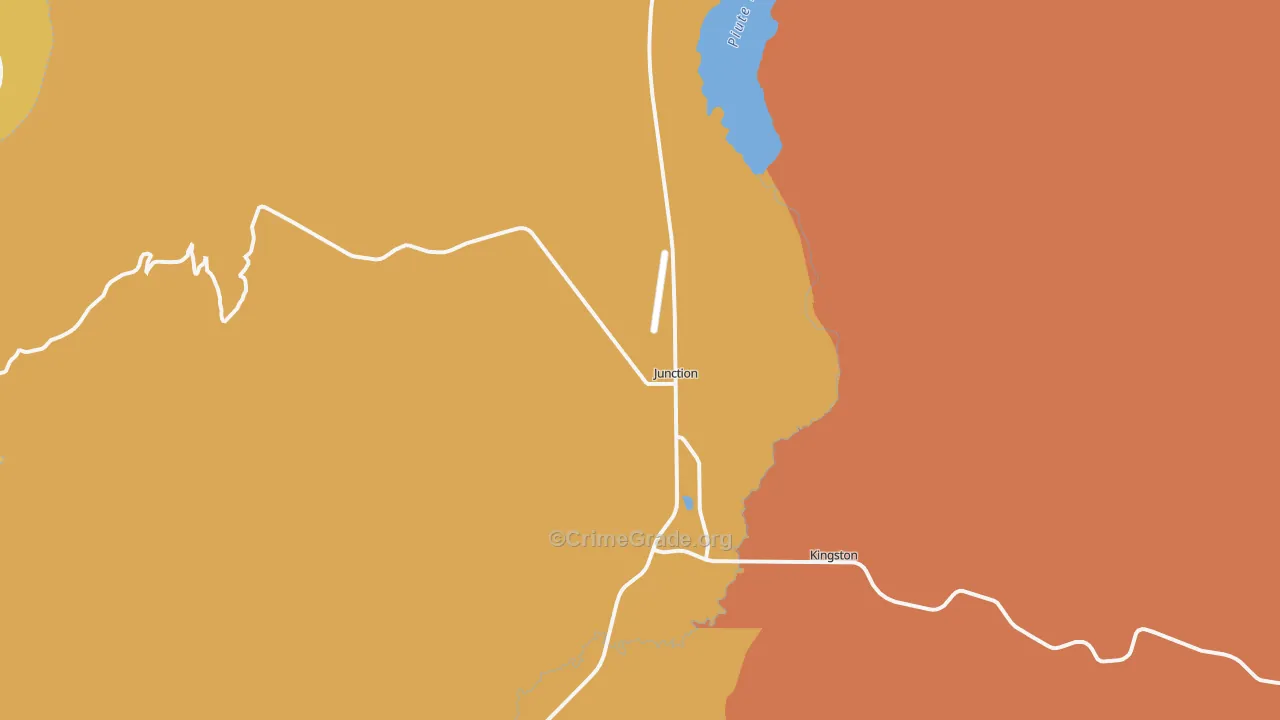 Junction, UT Map of Burglary Rates
