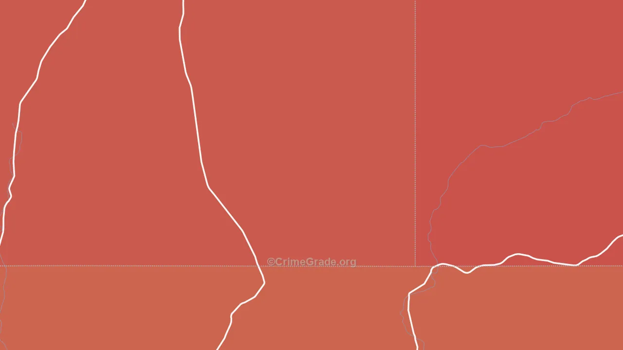 Juno, TX Map of Burglary Rates
