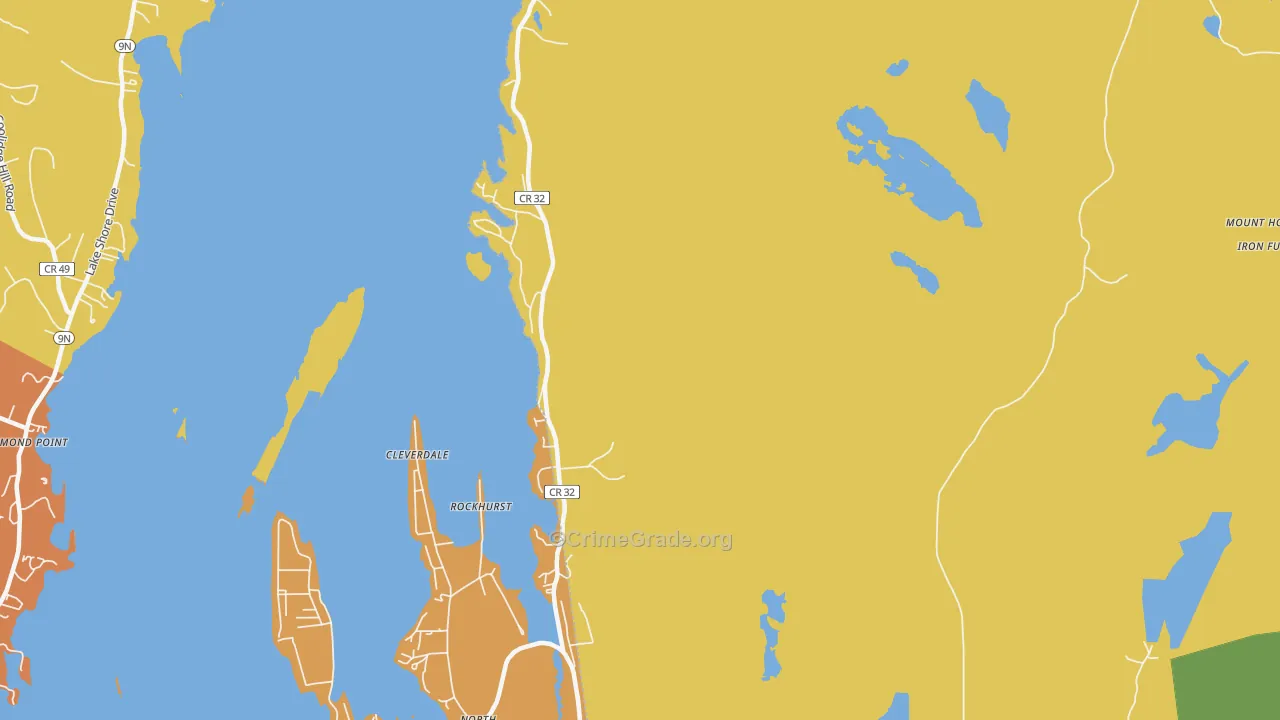 Kattskill Bay, NY Map of Burglary Rates