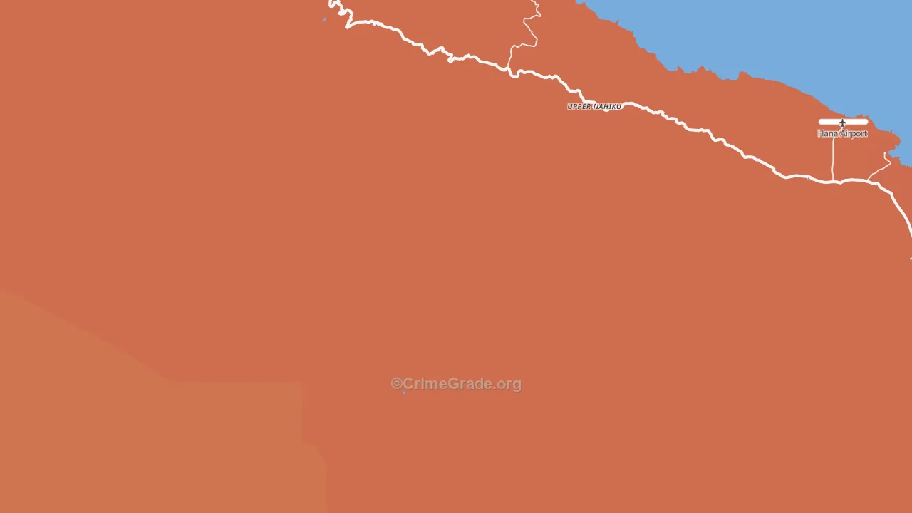 Kaupo, HI Map of Burglary Rates