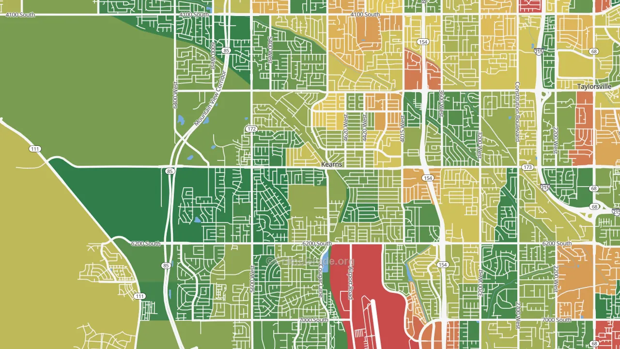 Kearns, UT Map of Burglary Rates