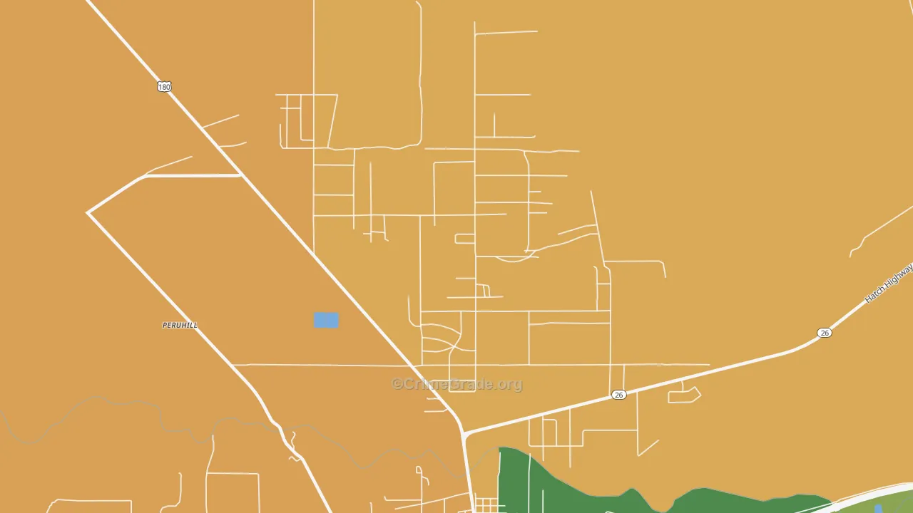 Keeler Farm, NM Map of Burglary Rates