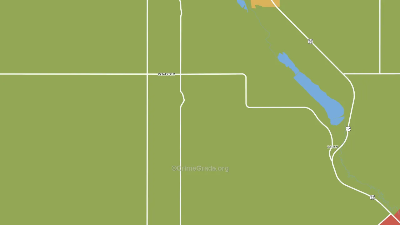 Kenaston, ND Map of Burglary Rates