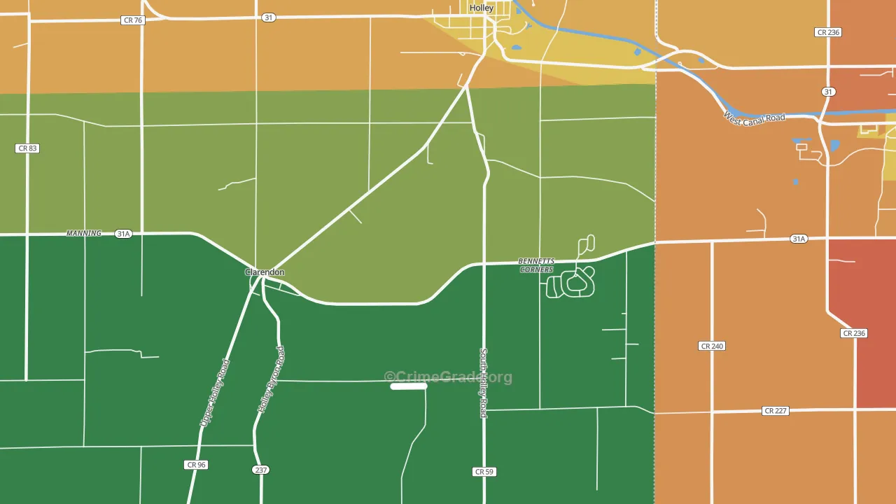 Kendall Mills, NY Map of Burglary Rates