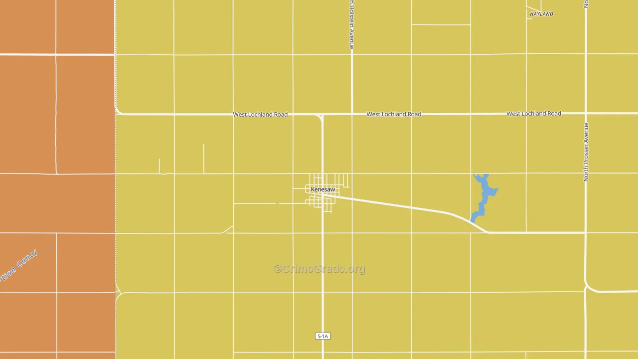 Kenesaw, NE Map of Burglary Rates