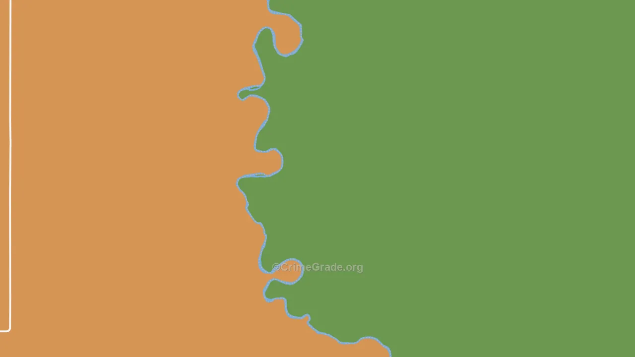 Kent, OR Map of Burglary Rates