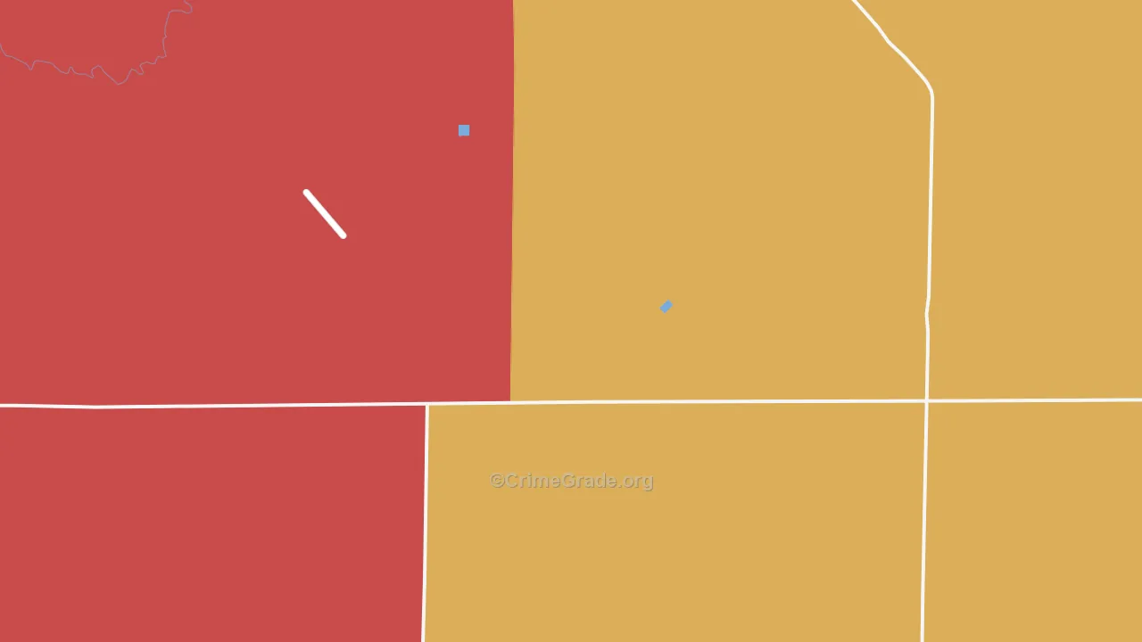 Keota, CO Map of Burglary Rates