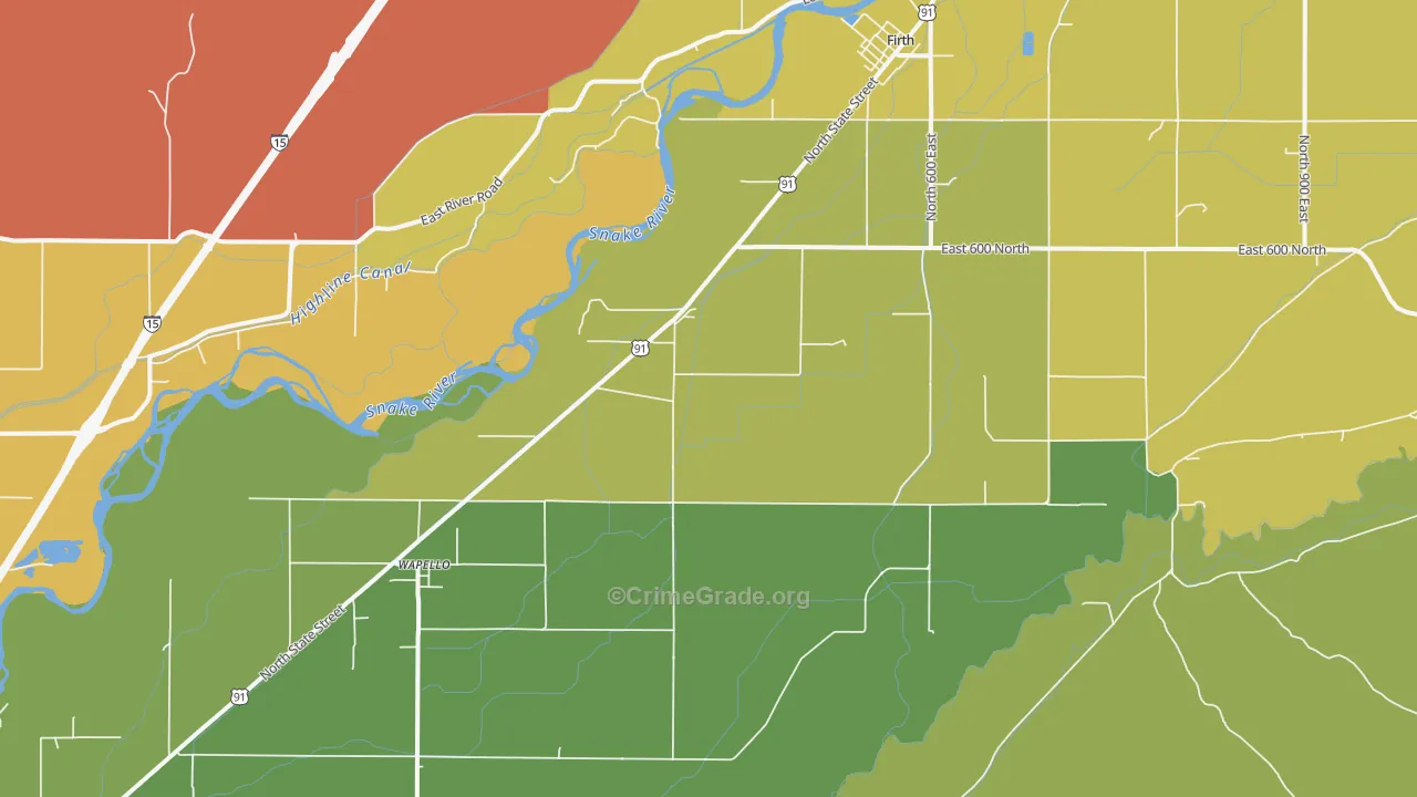 Kimball, ID Map of Burglary Rates