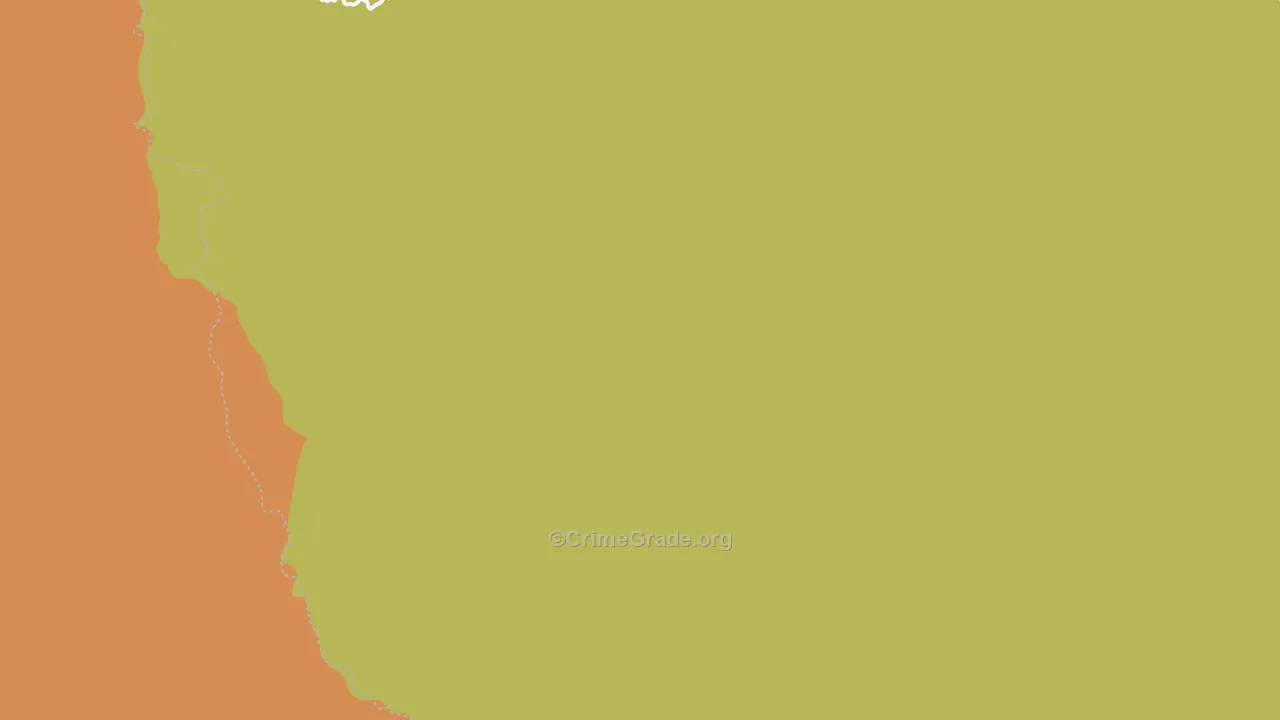 Kingston, NM Map of Burglary Rates