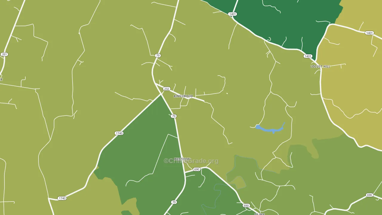 Kingswood, KY Map of Burglary Rates