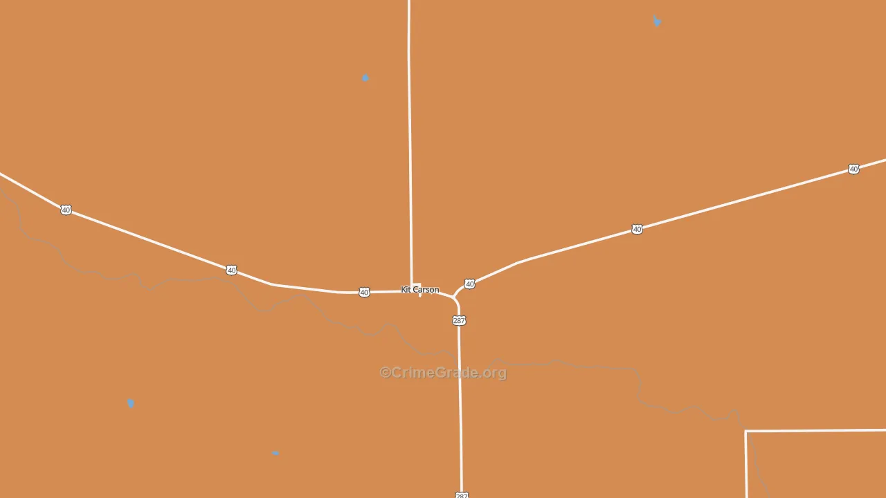 Kit Carson, CO Map of Burglary Rates