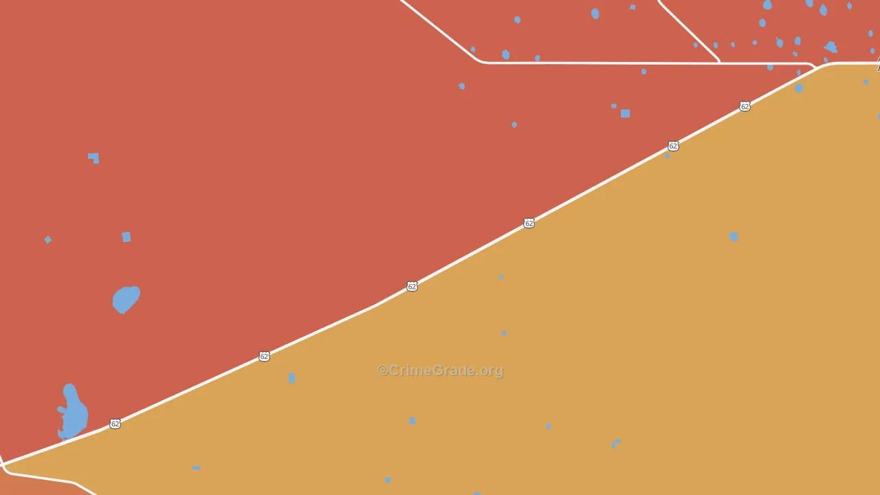 Knowles, NM Map of Burglary Rates