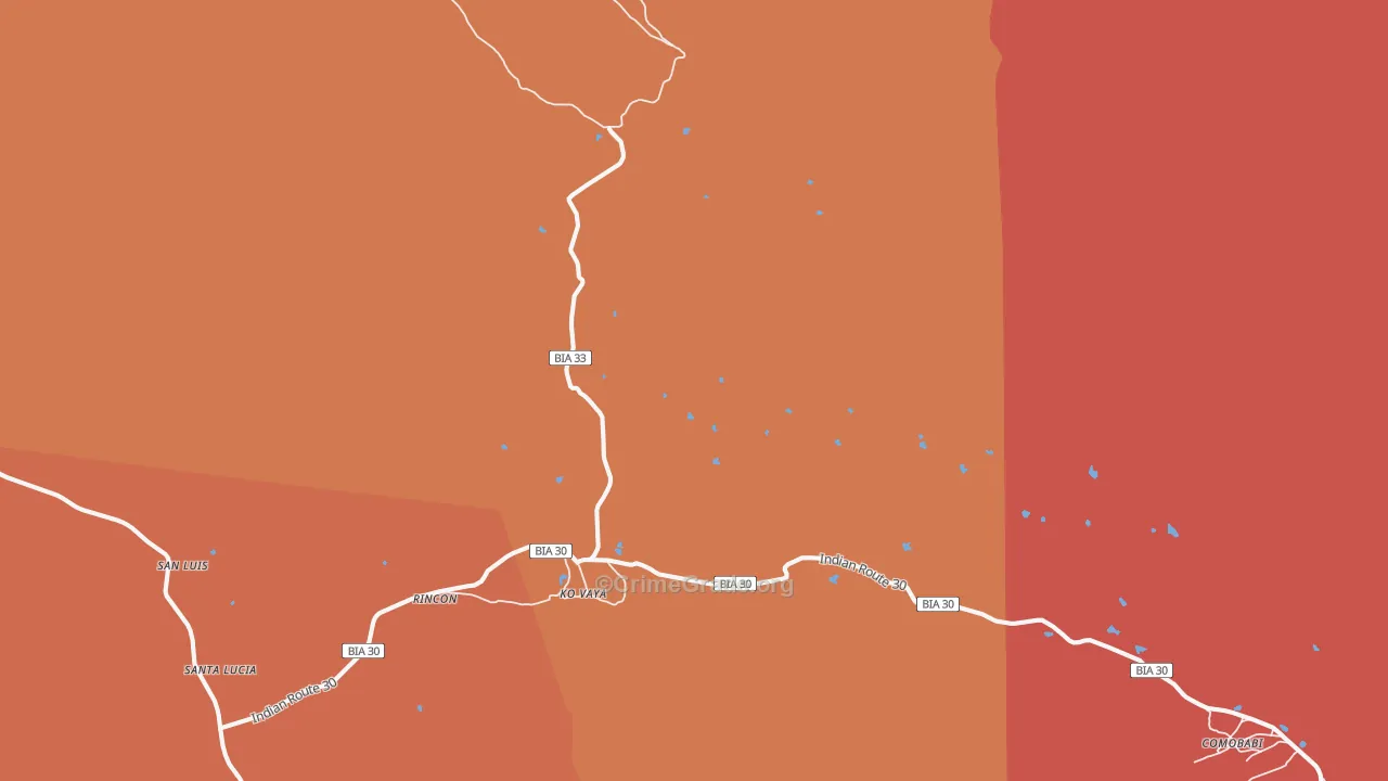 Ko Vaya, AZ Map of Burglary Rates
