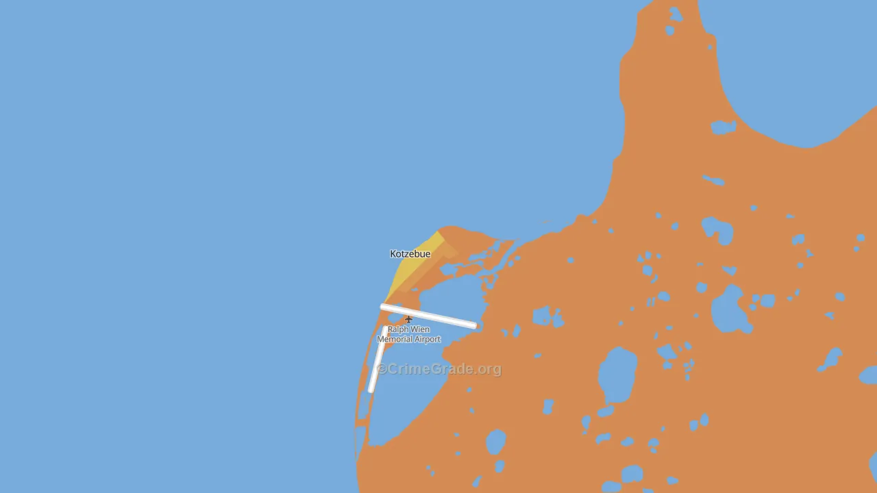 Kotzebue, AK Map of Burglary Rates