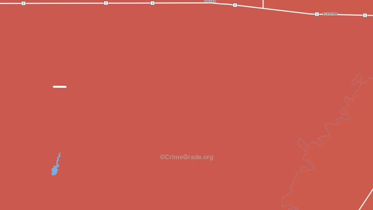 Kremlin, MT Map of Burglary Rates
