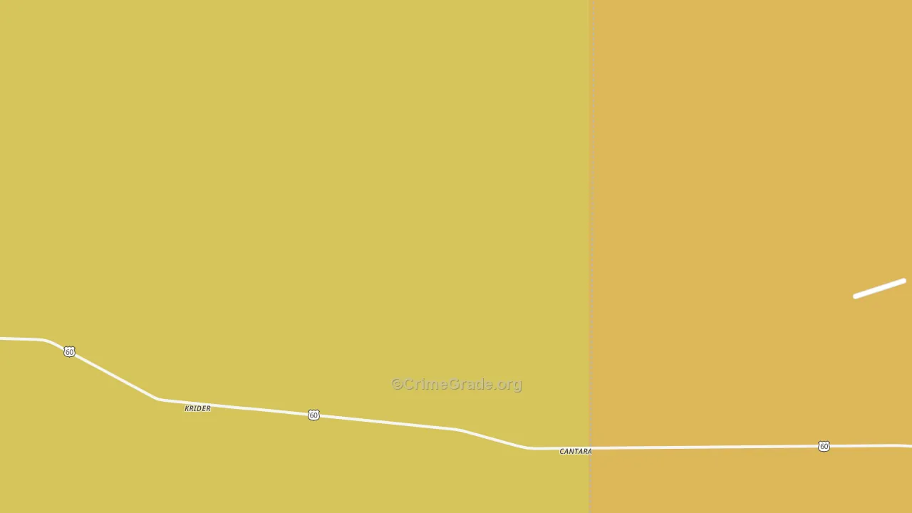 Krider, NM Map of Burglary Rates
