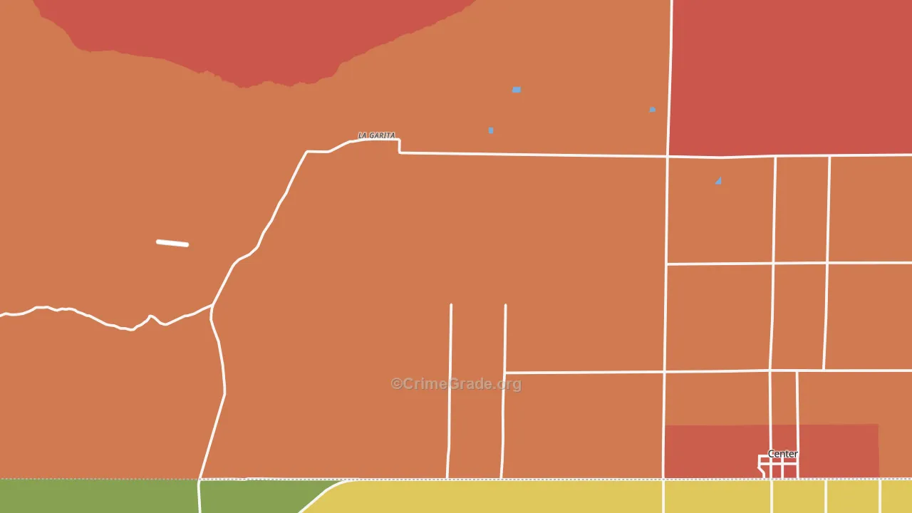La Garita, CO Map of Burglary Rates