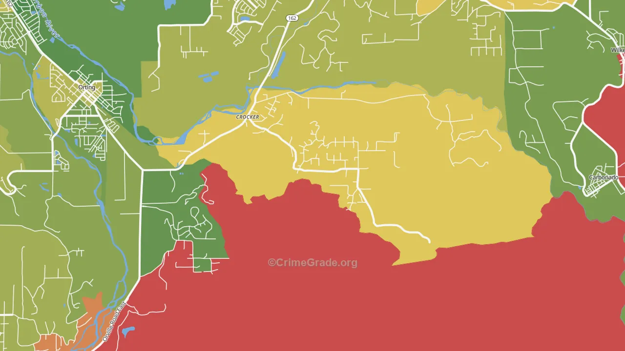 La Grande, WA Map of Burglary Rates