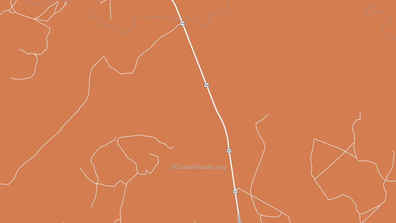 La Loma, NM Map of Burglary Rates