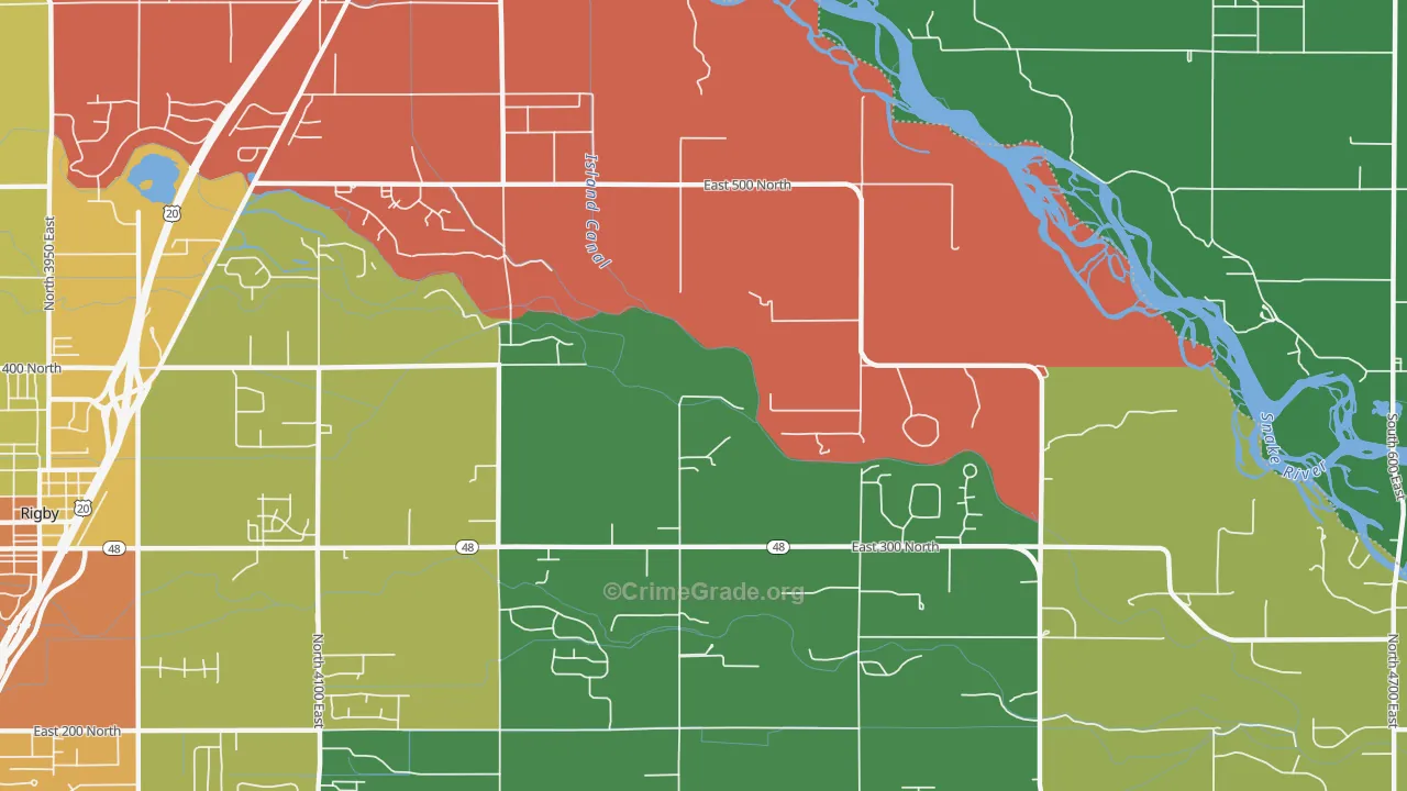 Labelle, ID Map of Burglary Rates