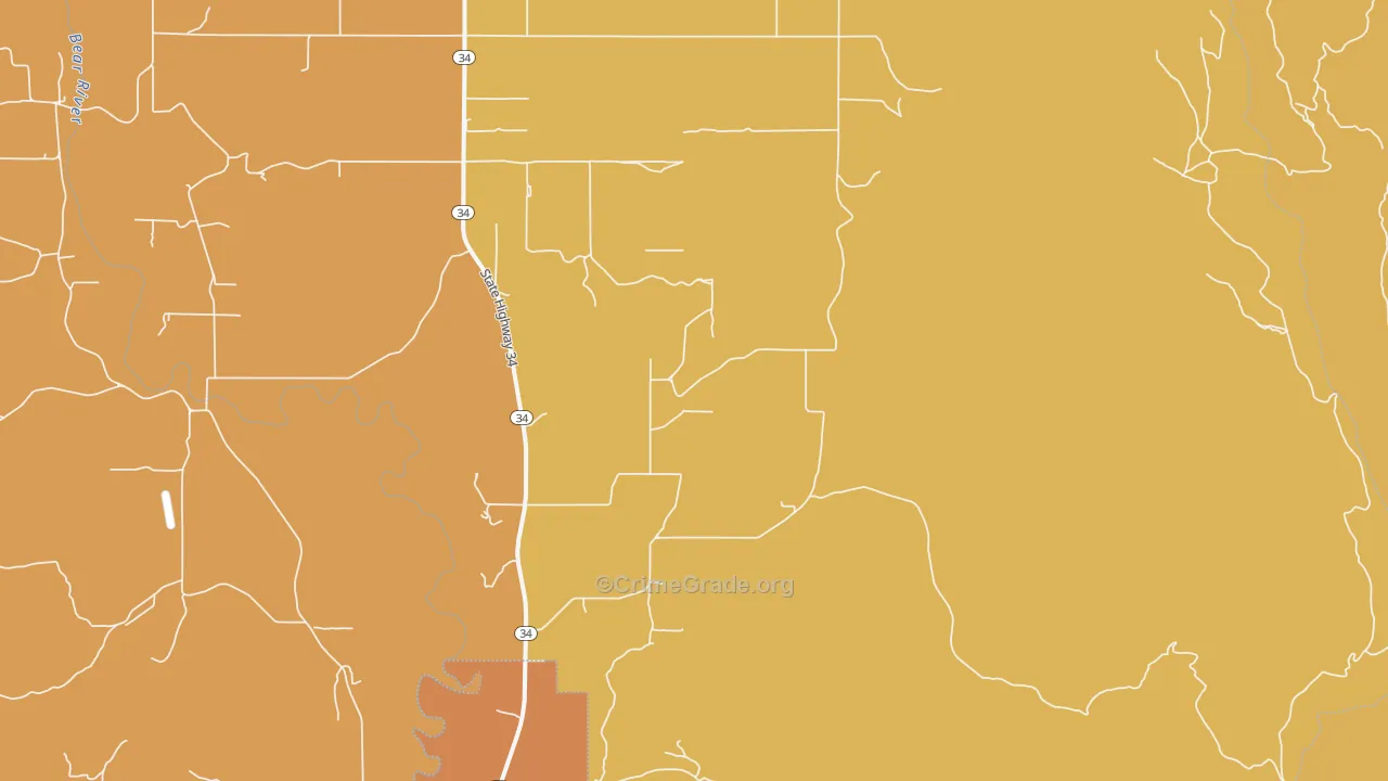 Lago, ID Map of Burglary Rates