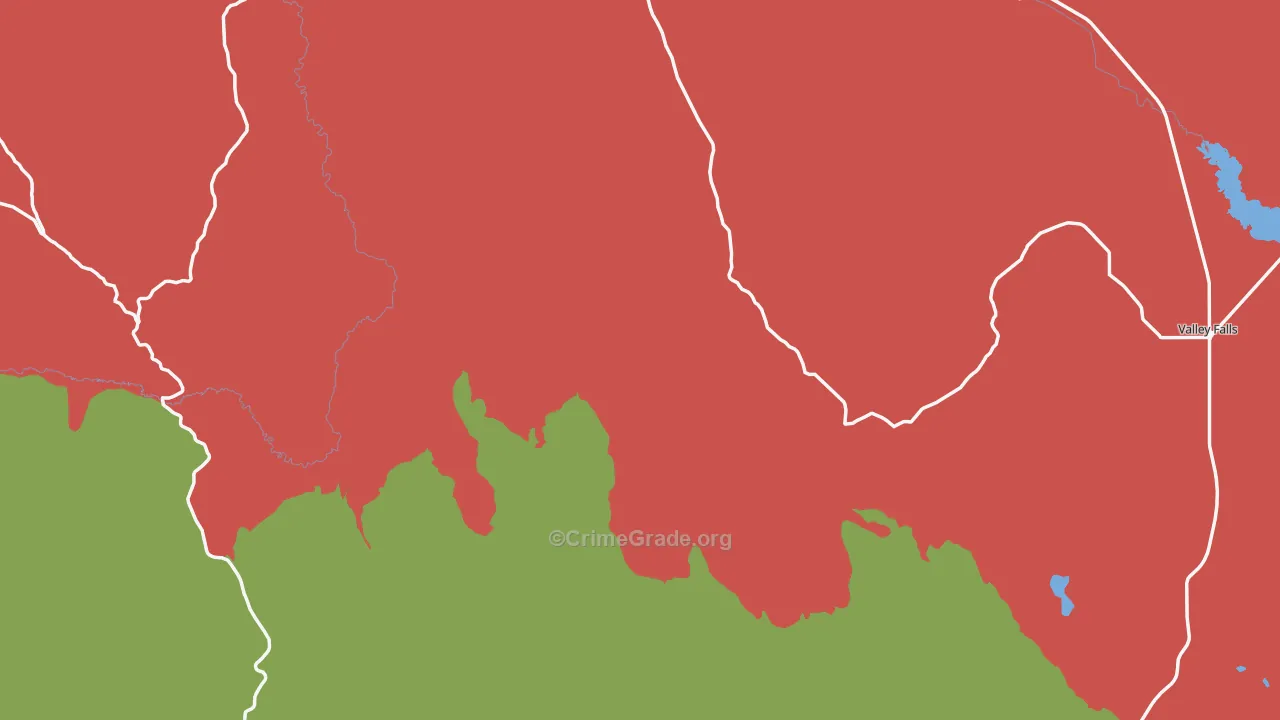 Lake County, OR Map of Burglary Rates