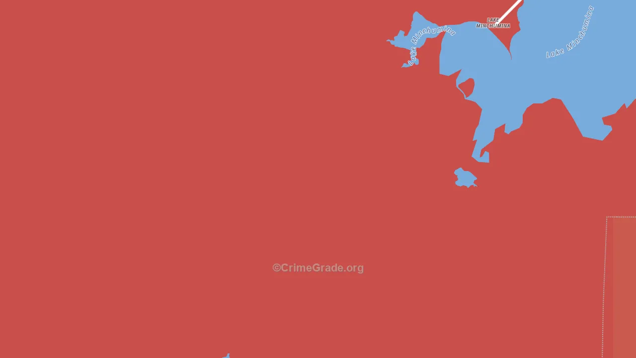 Lake Minchumina, AK Map of Burglary Rates