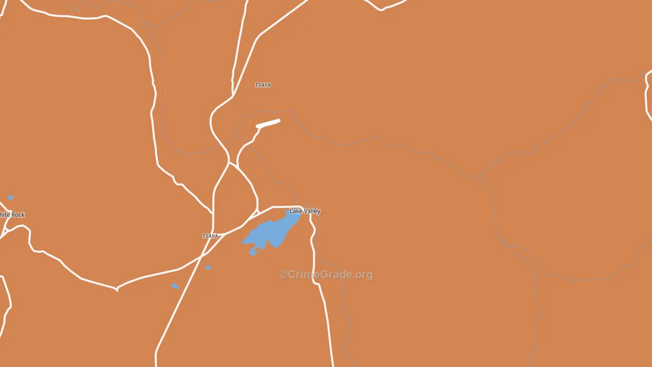 Lake Valley, NM Map of Burglary Rates