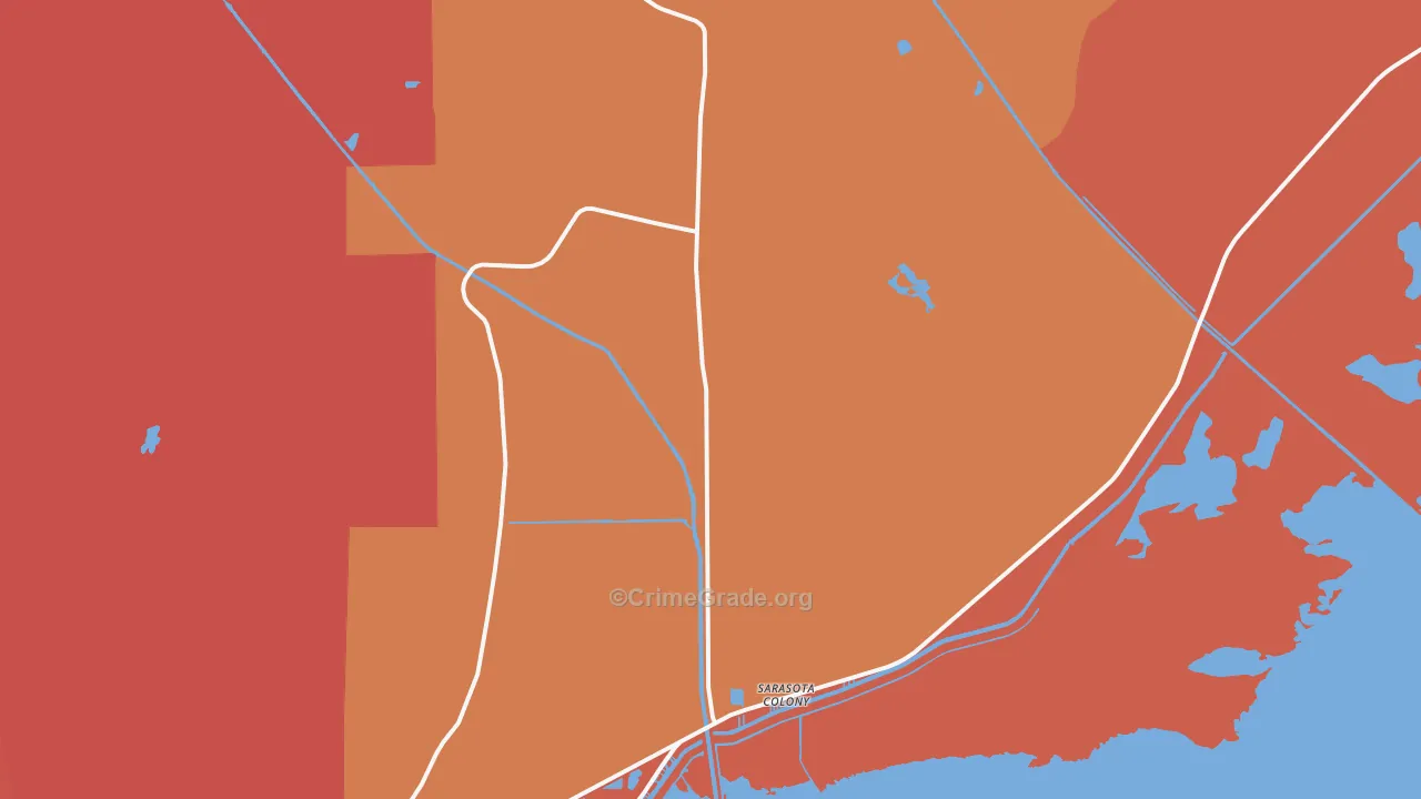 Lakeport, FL Map of Burglary Rates