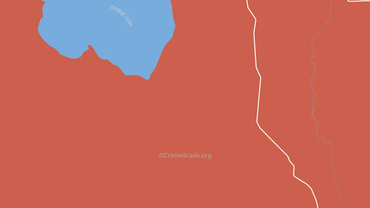 Lawen, OR Map of Burglary Rates