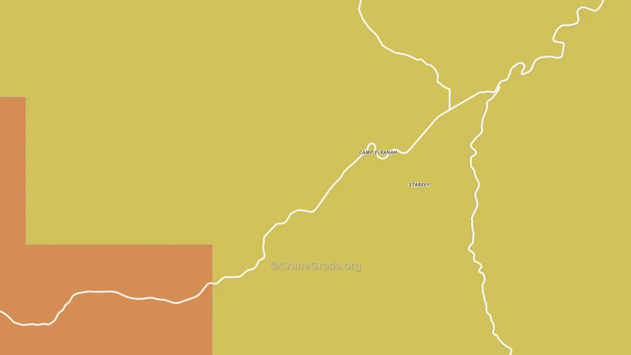 Lehman Hot Springs, OR Map of Burglary Rates