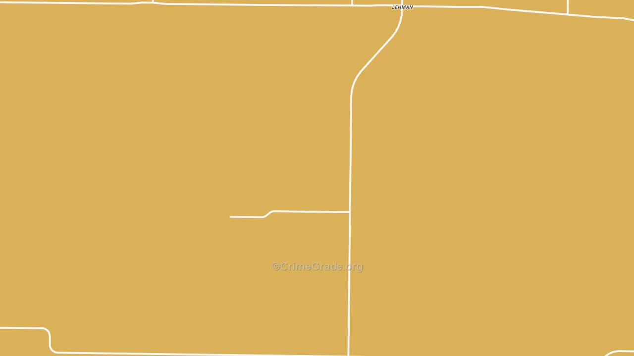 Lehman, TX Map of Burglary Rates