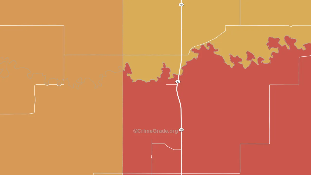 Lemmon, ND Map of Burglary Rates