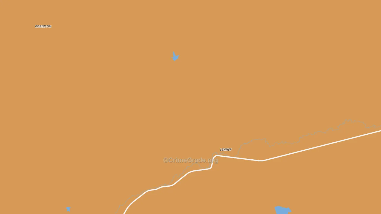 Lennep, MT Map of Burglary Rates