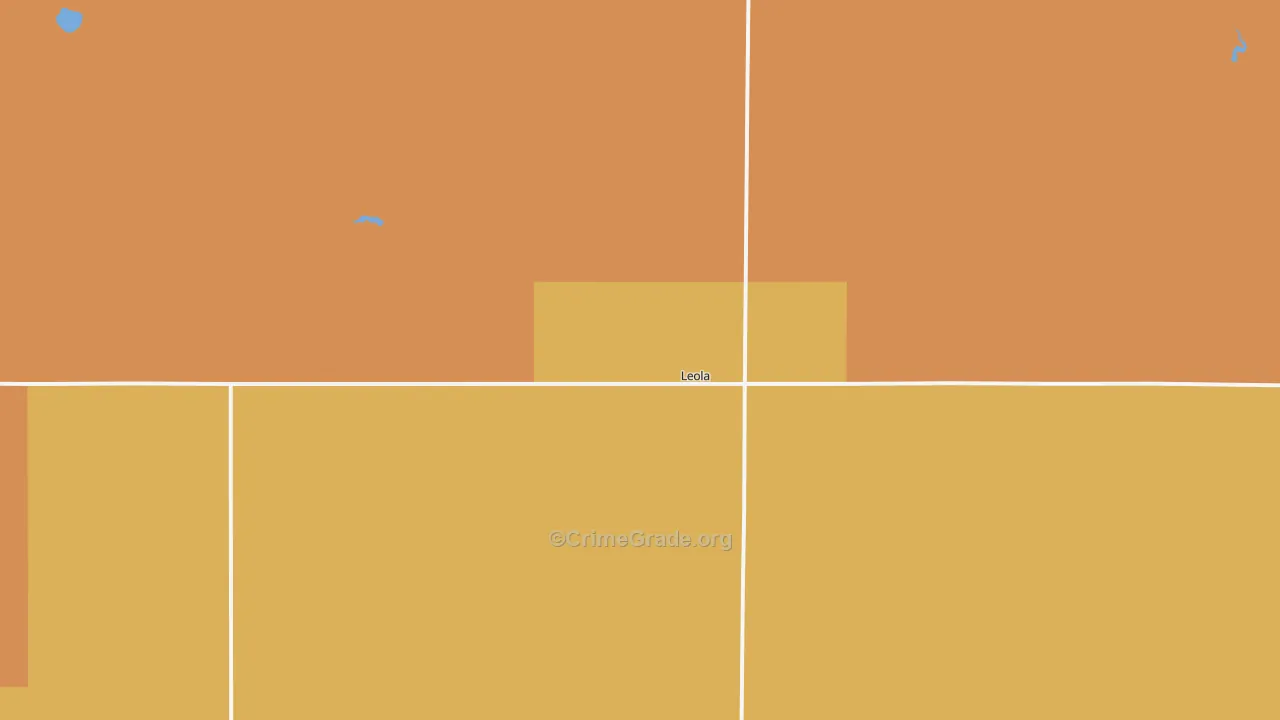 Leola, SD Map of Burglary Rates