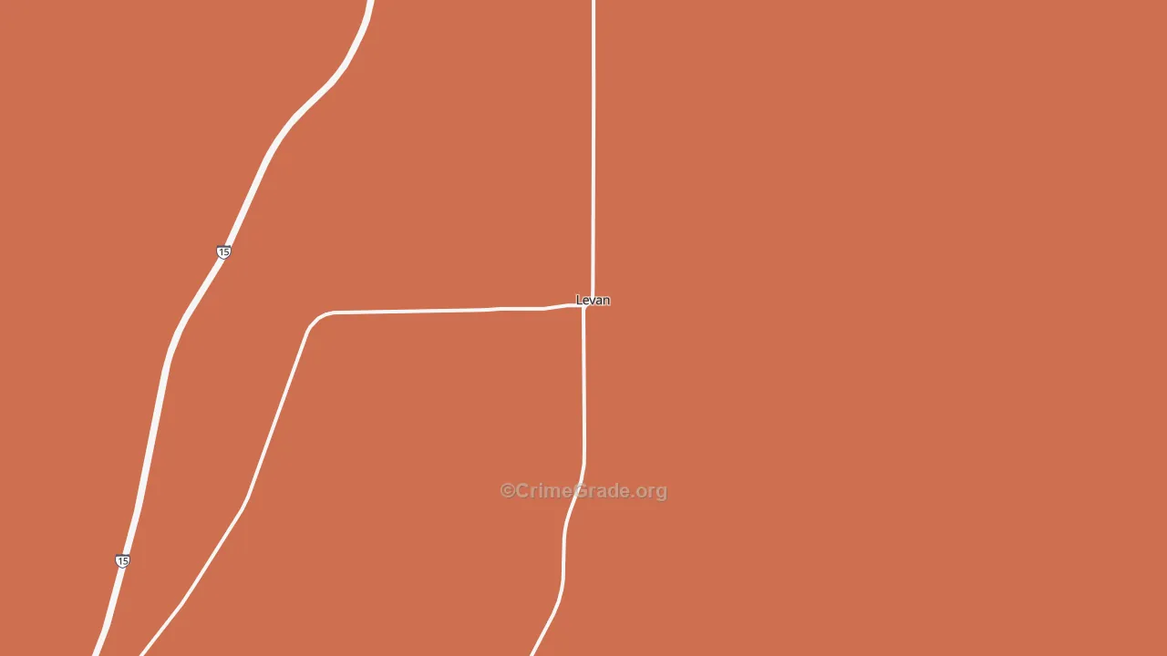 Levan, UT Map of Burglary Rates