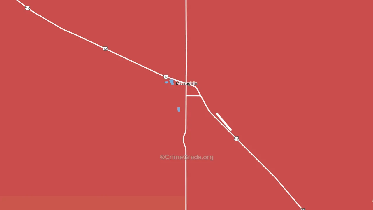 Liberty, SD Map of Burglary Rates