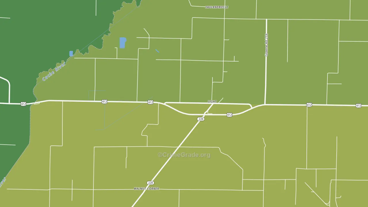 Light, AR Map of Burglary Rates
