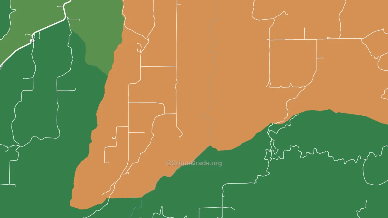 Linden, ID Map of Burglary Rates