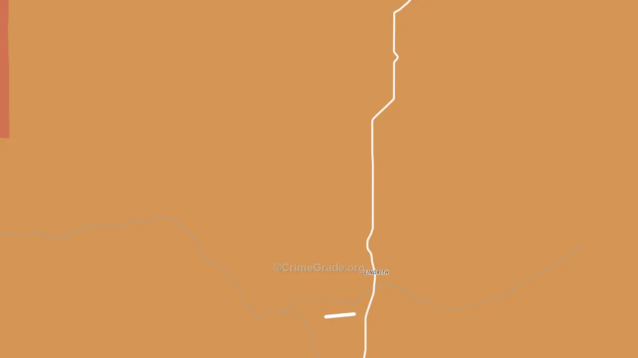 Lindrith, NM Map of Burglary Rates