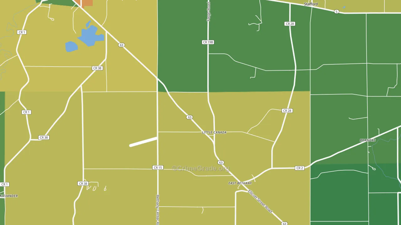 Little Canada, NY Map of Burglary Rates