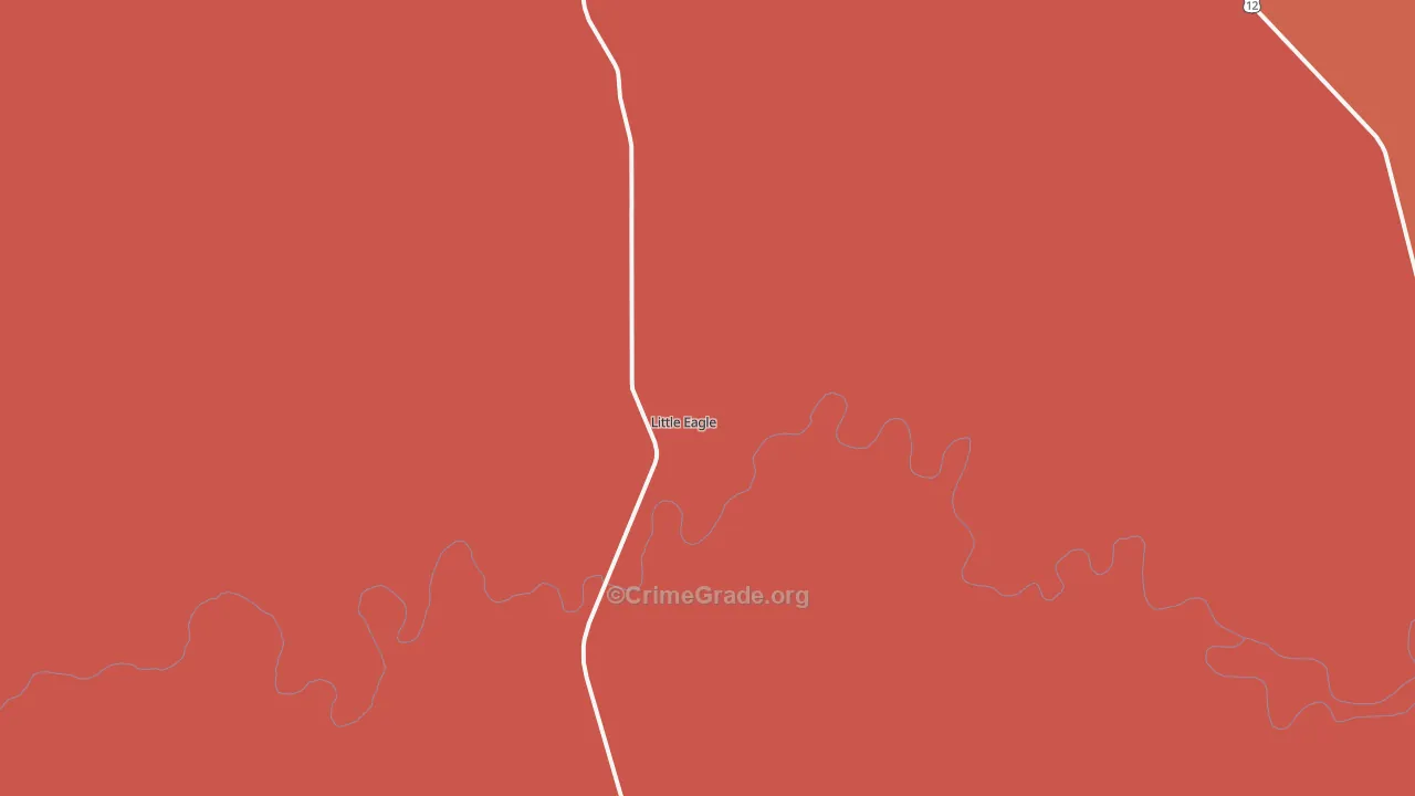 Little Eagle, SD Map of Burglary Rates